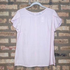 Gap blouse; size S; pink; back buttons; new with tag